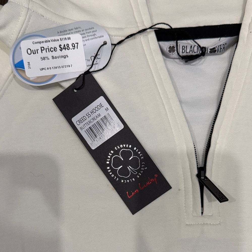 Black Clover Men's White Short Sleeve Hoodie - Picture 2 of 5
